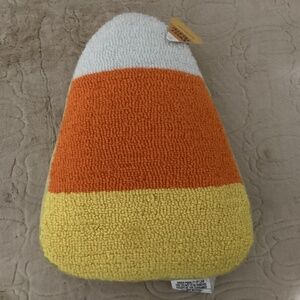 New Halloween Candy Corn Pillow- 14”